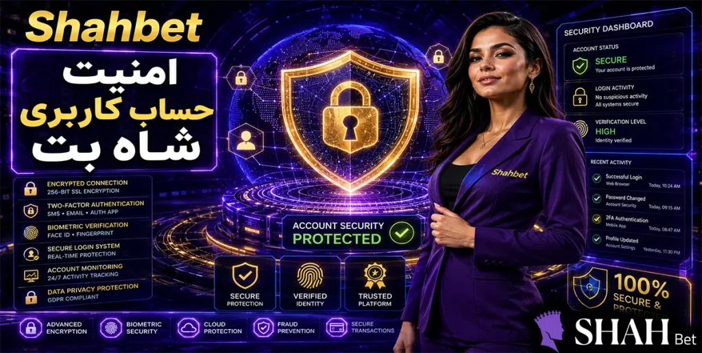 امنیت حساب کاربری شاه بت